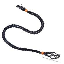 1件水晶石项链吊坠，天然石编织网袋吊坠，可调节手工网袋项链，配紫水晶原石