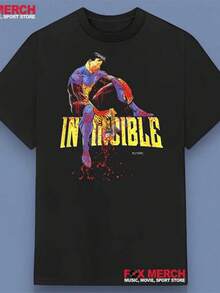 Invincible Mark Superhero Unisex T-Shirt Full Sizes S-5XL Multicolor - màu đen - Xem 1