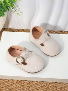 Toddler Kids Shoes, British Style Girls Leather Shoes, New Spring/Autumn Boys & Girls Soft Bottom Shoes, Baby Moccasins - Beige - View 8