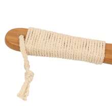 100%天然鬃毛身体刷，长木柄，防滑干刷去角质磨砂按摩工具，适用于身体去角质、排毒和按摩