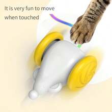 1 Piece PawPartner Interactive Cat Mouse Toys For Indoor Cats Automatic Electric Kitten Mice Toy With LED Built-In Obstacle Distinguish - Multicolor - View 4