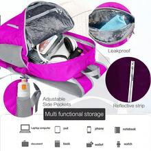 35L Waterproof Backpack Beach Foldable Lightweight Dry Wet Split HiFKing Backpack Men Women Hot Pink - 粉紅色的 - 查看 5