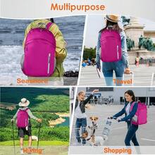 35L Waterproof Backpack Beach Foldable Lightweight Dry Wet Split HiFKing Backpack Men Women Dark Pink - Pink2 - 查看 6