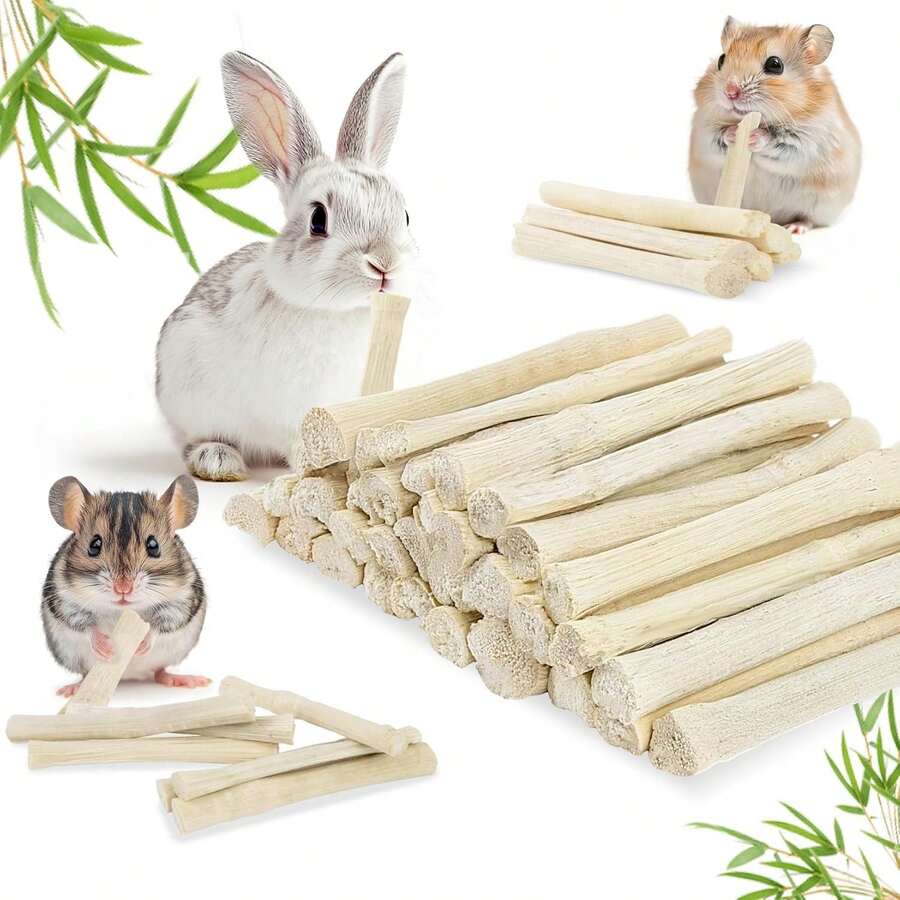 ALQD 240g Chew-Sticks - Sticks Small Animal Chew Toy Bunny Molar Treats Atural Teeth Grinding Toys Squirrel Guinea Pigs Chinchilla - 8.46 Ounce (Pack Of 1) - View 1