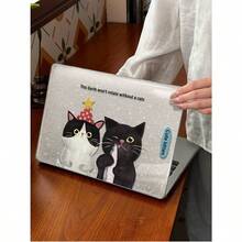 1 Piece, Cartoon Cat Pattern | Shiny Transparent Acrylic Ultra-Thin Laptop Case | Compatible With Air13 2025/Pro16 M3 M2 | Combines Fingerprint Resistance, Shock Resistance, And Heat Dissipation | An Essential Protective Case For Office And Study Use. - Multicolor - View 13