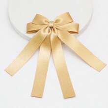 1pc Shiny Satin Ribbon Bowknot Hair Clip For Women, Suitable For Daily Wear, Parties, Festivals Cute Valentine's Day Valentines Claw Clips Hair Claws Hair Barrettes, School Stuff, Elegant, College, Bows, Hair Accessories, Head Accessories - Dark Green - View 11