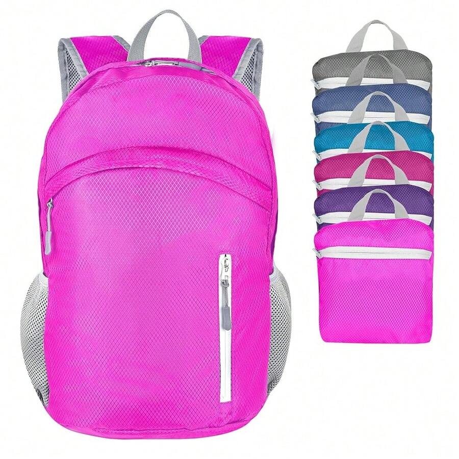35L Waterproof Backpack Beach Foldable Lightweight Dry Wet Split HiFKing Backpack Men Women Hot Pink - 粉紅色的 - 查看 1