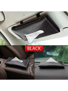1pc Car Tissue Box, Fashionable Hanging Car Tissue Holder, Car Tissue Bag. Car Organizer, Storage, Home & Daily Necessities - Multicolor - View 12