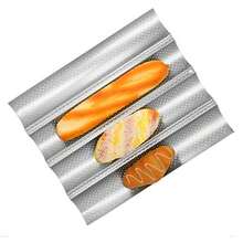 CYPNYosoo Health Gear Pan de Pan de Acero Al Carbono para Hornear 4 Ondas de de Boldes para Hornear Al Horno sin Estribo T Te Toast Toast Coking Bakers Moldado para cuatro ranurasFashion - 227378435 - Ver 2