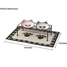 PetRageous, Mantel Individual para Mascota, 13x19 Pulgadas, Patas Natural/Negro(13" x 19") - Multicolor - Ver 5