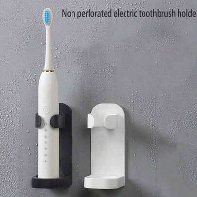 1pc/2pcs Electric Toothbrush Holder Wall Mount Rack, Home Toothbrush Organizer Stand, Razor Holder