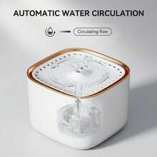 JUJU SHOU 宠物饮水机套装，3升/101.45盎司，含1个滤芯和1个水泵，室内猫咪饮水器，USB供电，不含电池，适合多宠物家庭 - 3L - 查看 9