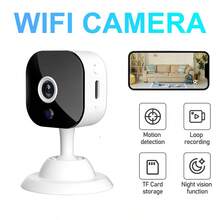 1pc WiFi Smart Home Security Camera 1080P HD With Voice Intercom, Night Vision - USB Powered Indoor/Outdoor Surveillance System, Motion Alert System & Remote Mobile Viewing | Sleek White Compact Camera - White - View 3