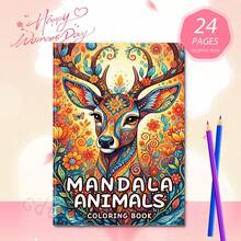 GDTME Mandala Drawing For Adults: A Coloring Book With Intricate Floral And Animal Line Art Mandalas - An Ideal Gift For Valentine's Day, Women's Day, Galentine's Day, Easter, And Back To School Season - Multicolor - View 1