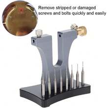 Herramientas para Relojes, Kit Relojero con 8 Pines y Extractor de Tornillos Dañados para Reparación de Relojes para Quitar Tornillos Pelados,40024072 - Multicolor - Ver 6
