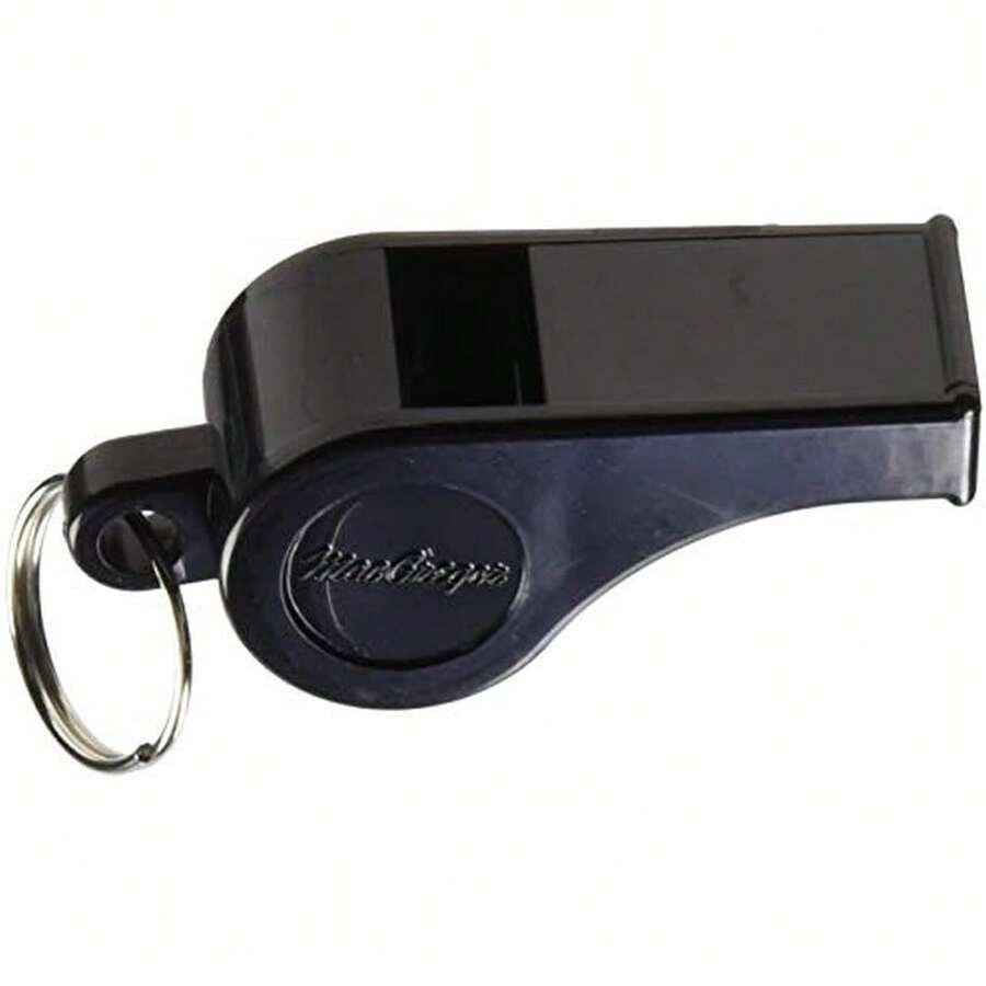 CYPNMACGREGOR Black Plastic Whistles - 1 DozenFashion - como en la foto - Ver 1