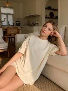 5pcs/Pack Basic Solid Color Short Sleeve T-Shirts, 5 Colors Available, Suitable For Daily Wear, Outdoor, Travel, Casual, Streetwear, Work Commute - Blue - View 8