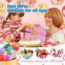 Crawling Electric Dancing Jellyfish Toy, Jellyfish Lying Toy With LED Lights And Music, Automatic Obstacle Sensing Smart Tentacle Explorer, Party, Children's Day, Birthday Gift, Suitable For Boys And Girls, Pink And Green Children's Gift, Batteries Not Included - Multicolor - View 9