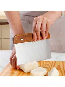 1 Piece Stainless Steel Dough Spatula, Pastry Cutter And Spatula, Suitable For Baking And Cooking, Kitchen Tools Cutting Knife Rice Rolls Cutter Hand Rolling Cream Spatula Baking Spatula - Multicolor - View 6