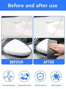 1 Roll Of 20pcs Gray Microfiber Car Wash Towels, Pre-Cut 25*25cm - Auto Cleaning Cloths, Washable And Reusable, Suitable For Cars And Multi-Purpose - Grey - View 5