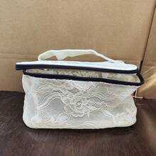 彩色蕾丝网眼化妆包 - 大容量轻便化妆包，便携式旅行化妆品和洗漱用品收纳包 - 彩色 - 查看 14