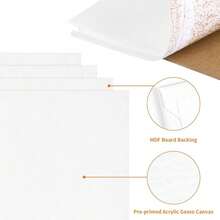 Canvas Boards For Painting 14 Pack, 8x10 Inch Canvases For Painting Art Paint Canvas Panels Gesso Primed White Blank Flat Canvas Boards Acrylics Oil Watercolor Tempera Paints - 8英寸x10英寸 - 查看 5