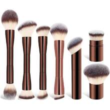 Brochas para Maquillaje, 7 PCS Set de Brochas para Maquillaje Profesional Alto Nivel, Suave y Cómodo, Se Utiliza para Lociones Faciales, Cremas, Contornos y Polvos,40037286 - Multicolor - Ver 1