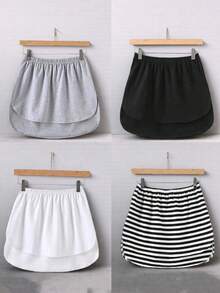 蕾丝边吊带裙打底衫，可搭配卫衣，适合春、秋、冬季穿着。 - 彩色 - 查看 7