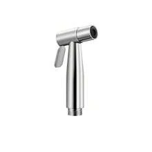 1pc Stainless Steel Handle Spray Nozzle, Suitable For Bathroom, Kitchen And Toilet Cleaning