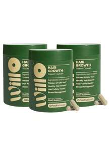 1-3 Pack  Willo Hair Growth Support For Women Hair Health 60 Capsules - 1 包 - 查看 1