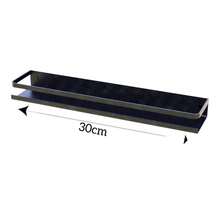 Prateleira Suporte De Utensílios Para Cozinha Temperos 30cm - Preto Fosco - Visão 3