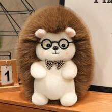 可爱毛绒刺猬玩偶，填充柔软舒适，手工缝制，是情侣、家居装饰、沙发/床边摆件、返校纪念品、儿童、生日、主题派对、万圣节、复活节、情人节、圣诞节、儿童礼物、各种节日礼物的完美之选。 - 彩色 - 查看 6