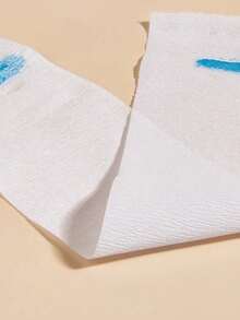 1/5卷白色一次性颈带，美发沙龙剪发颈部保护纸，弹性颈部保护纸，适合美发师或家庭使用 - 白色 - 查看 7