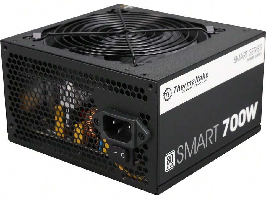 Thermaltake Smart Series 700W SLI / CrossFire Ready Continuous Power ATX12V V2.3 / EPS12V 80 PLUS Certified Active PFC Power Supply Haswell Ready PS-SPD-0700NPCWUS-W - US B Type Plug(110-127V) - View 1