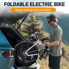 TST Folding Electric Bike For Adults, 749W Peak Motor Ebike With 48V 15Ah Removable Battery, Max Range 25-30 Miles 25 MPH Electric Bicycle, 20" Tire All Terrain E Bike - Màu Xám nhạt - Xem 5