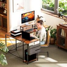 Home Office Desks - Brown - View 5