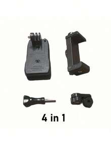 黑色ABS材质四合一智能手机第一人称视角户外直播录制支架，带背包肩带，可固定拍摄，情人节礼物 - 黑色 - 查看 8