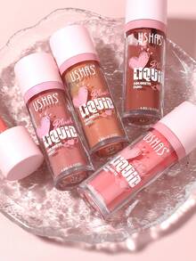 USHAS液体腮红，易于涂抹，持久显色，防水，打造自然妆效，唇部、眼部和脸颊多用途，适合所有肤色 - #03 - 查看 4