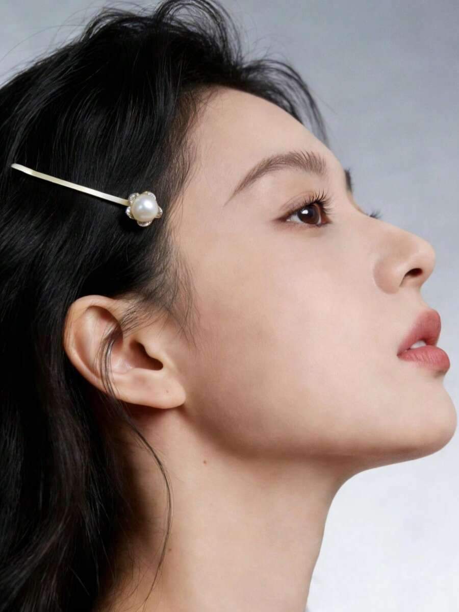 休闲铁合金发夹，四季皆宜 - 復古銀色 - 查看 1