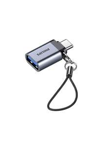 PHILIPS 轉換器SWR3001A/93-10G 轉接頭type-c數據線 tpc轉usb3.0安卓手機 typec平板接U盤轉換器 - 太空灰 - 查看 5