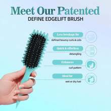 MklusiveTech Curling Brush By Candybrush Curly Hair Brush Designed Reduces Pulling And Curl Separation Curl Defining Brush Taking Care Of Curly Hair Brush - ColorB - View 4