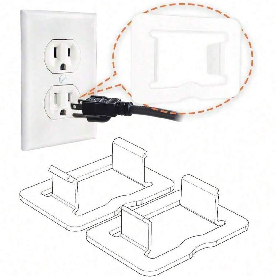 6pcs Anti-Electric Shock Outlet Covers, Household US Plug Socket Protectors