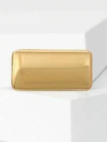 奢华不锈钢长方形胸针 - 创意别针，男女皆宜，休闲派对珠宝配饰/朋友礼物徽章装饰 - 長方形 - 查看 12