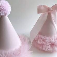 Mũ đội đầu màu hồng kiểu với nơ Hàn Quốc và viền ren - Mang đến vẻ dễ thương nữ tính cho trang trí tiệc sinh nhật, hoàn hảo cho các buổi tụ họp của thanh thiếu niên và người trẻ tuổi, làm đạo cụ chụp ảnh và quà tặng tiệc tùng. - Nhiều màu - Xem 6