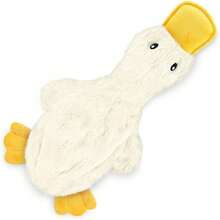 Best Pet Supplies Juguete 2 en 1 Divertido para Perro sin Relleno, tamaño Mediano (Pato Salvaje, Liebre, Ardilla, Paquete de cocodrilo) (PT07-08-45-47-M) - Pollo arrugado (amarillo) - Ver 21