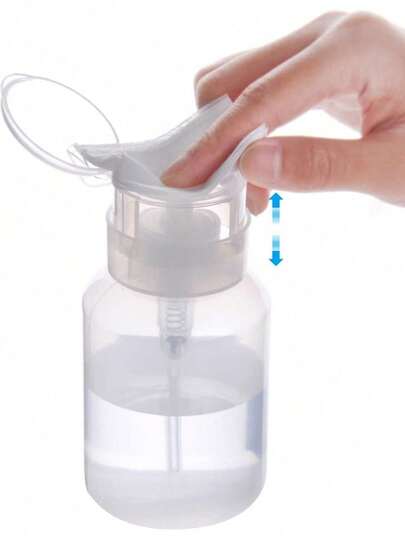 喷雾瓶、透明按压瓶、向下按压式分配器、空卸妆液储存瓶、丙酮化妆品容器、旅行瓶、按压式卸甲油泵、空分配器瓶、旅行配件、宿舍及浴室必备、旅行必备、旅行收纳、海滩、暑假、返校、家居用品