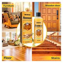 Wood Floor Cleaner & Polish | Stain Removal Dust-Proof Shine Restorer, Non-Residue Protective Formula, Daily Wooden Floor Maintenance Cleaning Solution - 橘色 - 查看 3