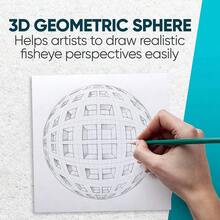 Kooalaa Tools | Drawing Perspective (1 And 2-Point) Large Sketch Pad (5 Point) - 5Point - View 4