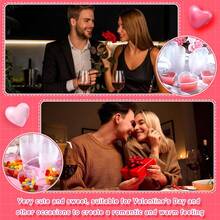 100 Pcs Heart Shaped Mini Storage Boxes With Lids - Clear Plastic Containers For Crafts, Food, And DIY Projects (1.7 Oz, 2.4 Oz) - 1.7 oz 2.4 oz - 查看 4