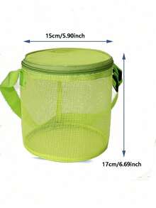 这款圆柱形网状收纳袋简直是颠覆性的！网眼透气透明，让你一眼就能找到所需物品。它的圆柱形设计能够保持直立不塌陷，即使放在包里也能保持形状。 - 彩色 - 查看 4